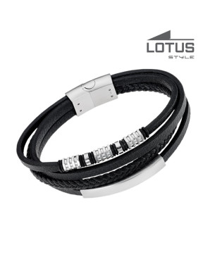 LOTUS STYLE MEN'S STAINLESS STEEL BRACELET
